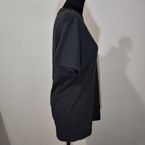 Sporty And Rich Plain T Shirt 100% Cotton Size Small Dark Grey - Picture 2 of 5